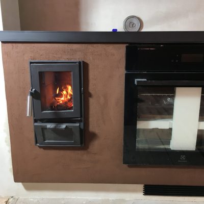 savikrohviga pliit koos elektripliidiga